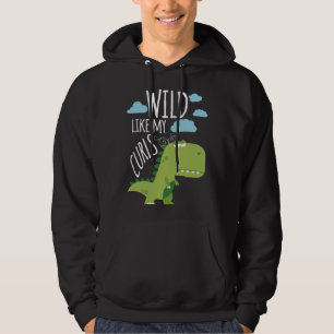 Sudadera Salvaje Como Mis Rizos Infantil Divertidos Dinosau
