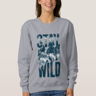 Sudadera Salvaje Loba Naturaleza Escena Salvaje Mu