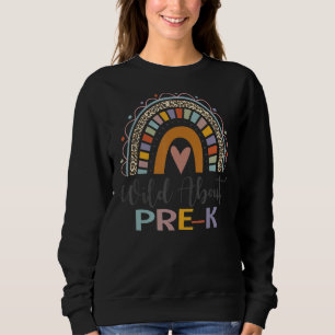 Sudadera Salvaje sobre el arco iris pre K Leopard Boho de v