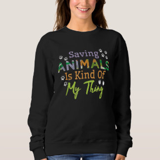 Sudadera Salvando Animales Estudiante Técnico Veterinario V
