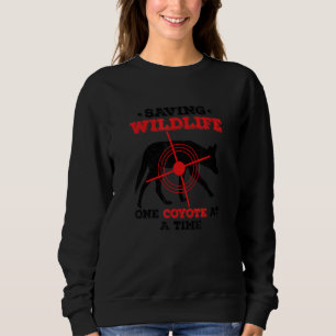 Sudadera Salvando Vida Silvestre Un Coyote A La Vez  Caza D