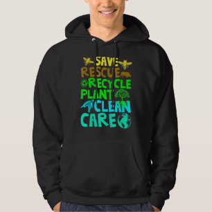 Sudadera Salvar a las abejas Rescate Animales Reciclar Plas