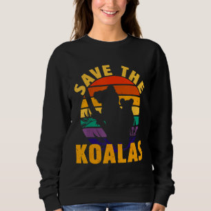 Sudadera Salvar A Los Koalas Y Proteger El Retro De Vintage