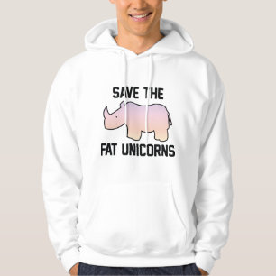 Sudadera Salvar a los unicornios gordos