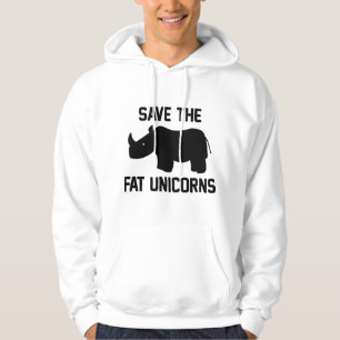 Sudadera Salvar a los unicornios gordos