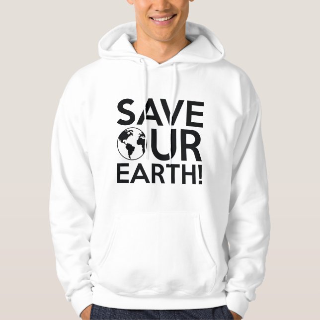Sudadera Salvar a nuestra Tierra (Anverso)