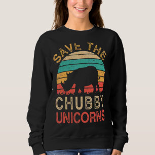 Sudadera Salvar al animal del rinoceronte de Chubby Unicorn