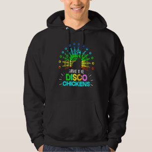Sudadera Salvar al pavo real de pollo disco