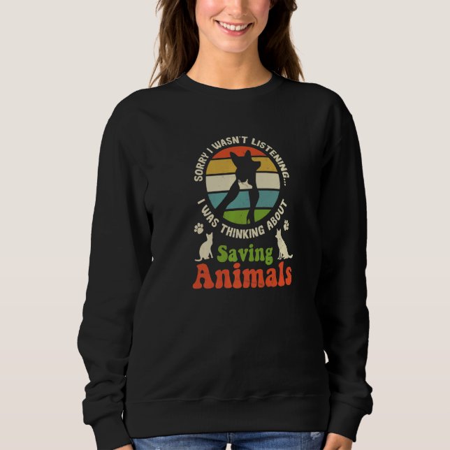 Sudadera Salvar animales Cuta Cita Rescate Animal 1 (Anverso)