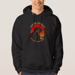 Sudadera Salvar animales es algo así como mi cosa, lindo R