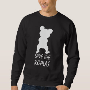 Sudadera Salvar koalas Koala retro Koala lindo Oso koala