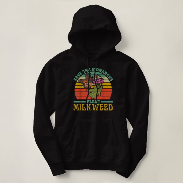 Sudadera Salvar La Planta De Mariposas Monarca Un Poco De G (Diseño del anverso)