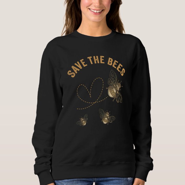 Sudadera Salvar las abejas (Anverso)