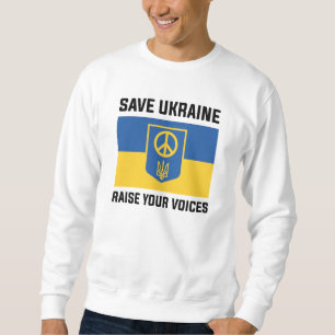 Sudadera Salvar Ucrania alza tus voces
