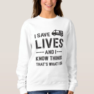 Sudadera Salvar vidas, conducir ambulancias, hospital param