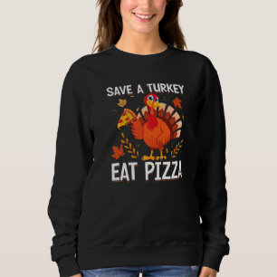 Sudadera Salven A Turquía Coman Pizza Veganism Vegan Thanks