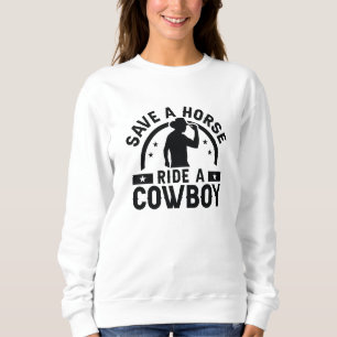 Sudadera Salven A Un Caballo De Vaquero