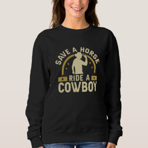 Sudadera Salven A Un Caballo De Vaquero