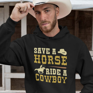 Sudadera Salven A Un Caballo De Vaquero