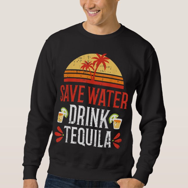 Sudadera Salven agua potable Tequila Cinco De Mayo México P (Anverso)
