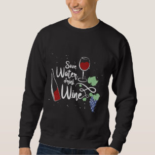 Sudadera Salven agua potable vino vino tinto Wine Waiter