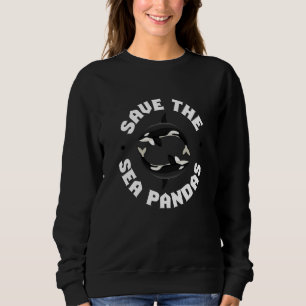 Sudadera Salven el mar Pandas Orcas Mar Ballena