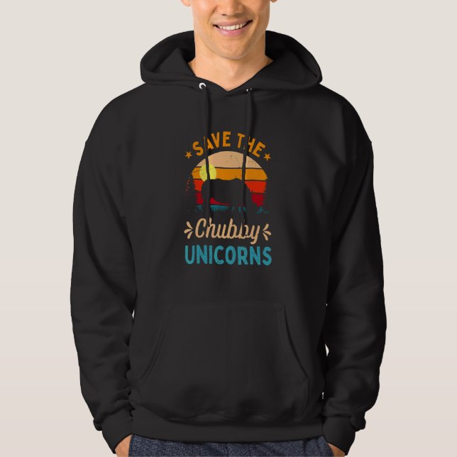 Sudadera Salven El Rincón De Rinocerontes De Chubby Unicorn (Anverso)
