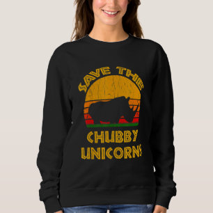 Sudadera Salven el rinoceronte retro retro de Chubby Unicor