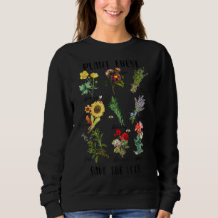 Sudadera Salven Las Abejas La Planta De Abejas De La Flor.