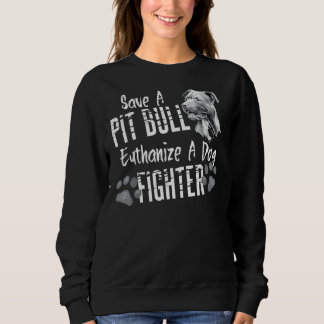 Sudadera Salven Un Pitbull Euthanize A Dog Fighit Bull Lo