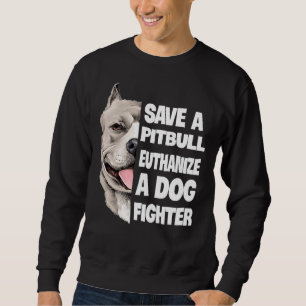 Sudadera Salven Una Eutanasia De Pitbull Para Un Perro Enam