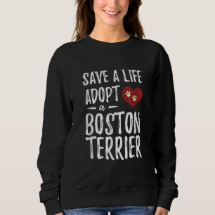 Sudadera Salven una vida adopta un terror de Boston para re