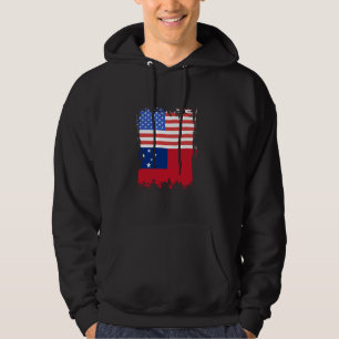Sudadera Samoa EE. UU. América Bandera samoana Raíces samoa