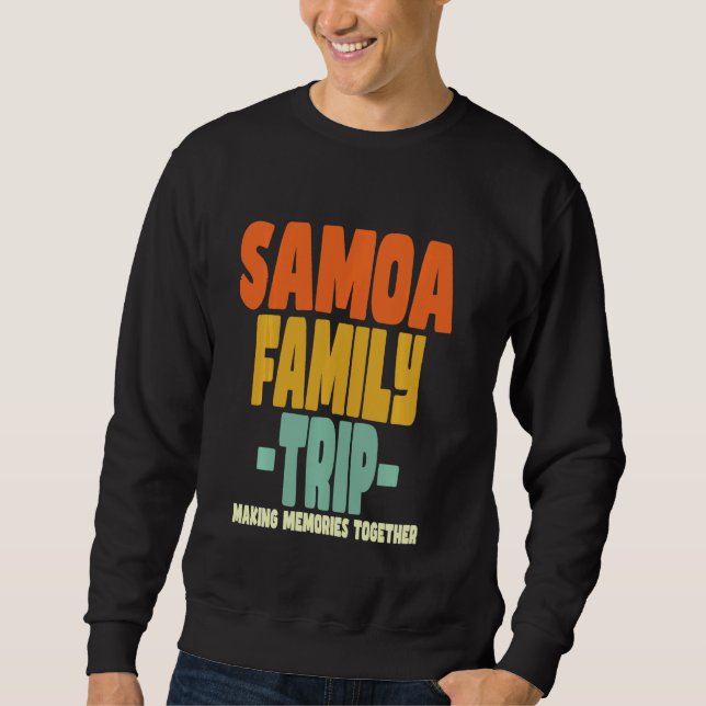 Sudadera Samoa Family Trip Vacation Samoa (Anverso)