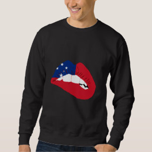 Sudadera Samoa Lip Bandera Samoan Orgullo Samoan Raíces