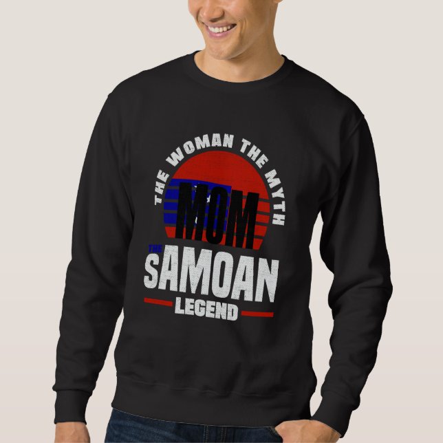 Sudadera Samoa samoano Samoa bandera día de las madres (Anverso)