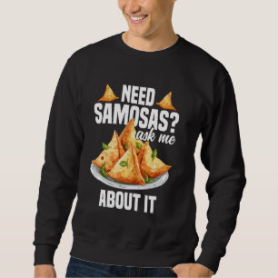 Sudadera Samosas Maker Indian Foodie Vegan Frozen Samosas