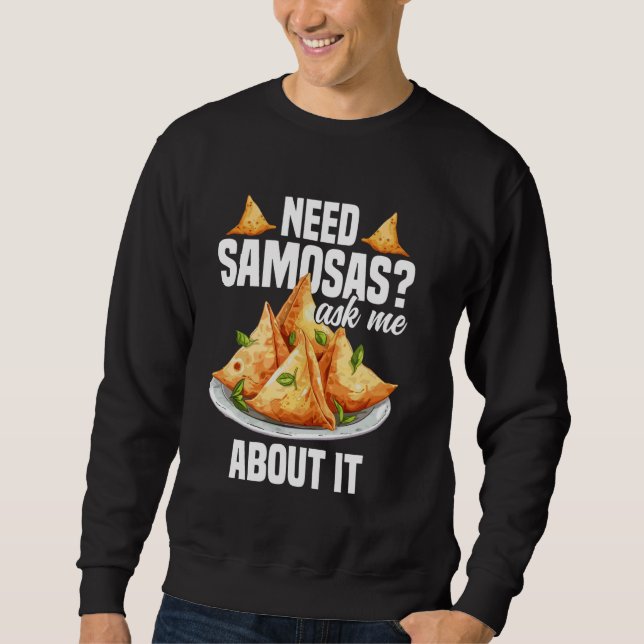Sudadera Samosas Maker Indian Foodie Vegan Frozen Samosas (Anverso)