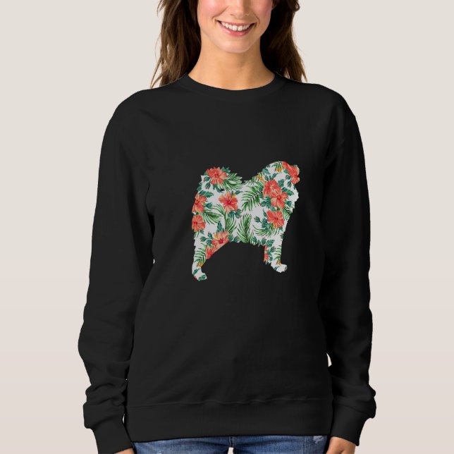 Sudadera Samoyed Aloha Hawaiian Dog (Anverso)