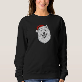 Sudadera Samoyed Christmas Sweatshirt–Hand-Drawn Santa Dog
