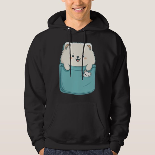 Sudadera Samoyed Dog in your Pocket Dog   3 (Anverso)