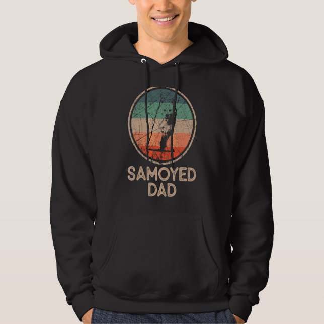 Sudadera Samoyed Dog Vintage Samoyed Dad (Anverso)