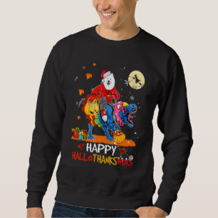 Sudadera Samoyed Feliz Hallothanksmas Halloween Día de Acci