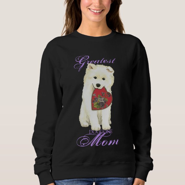 Sudadera Samoyed Heart Mom (Anverso)