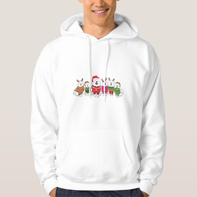 Sudadera samoyeds in Christmas jumpers (Anverso)