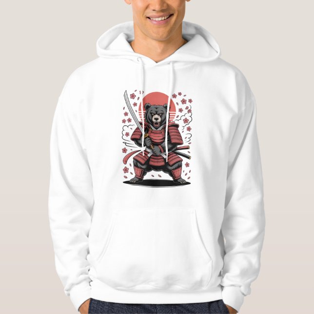 Sudadera Samurai Bear Men's Hoodie (Anverso)
