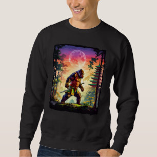 Sudadera Samurai Bigfoot japonés vintage Ukiyo-e sasquatch