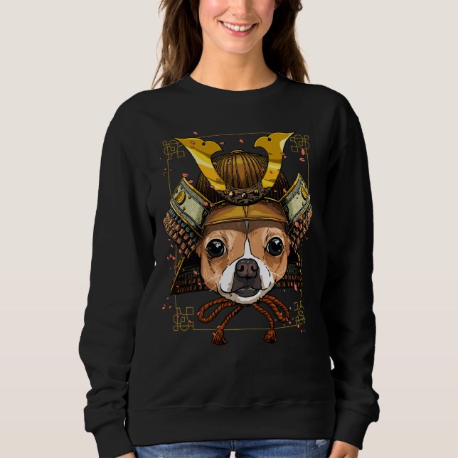Sudadera Samurai Chihuahua Guerrero del Perro Samurai (Anverso)