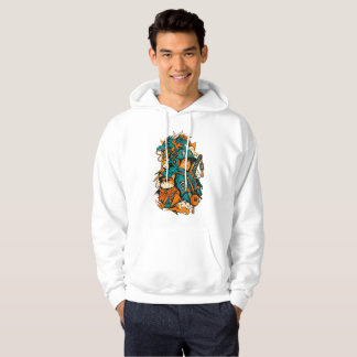 Sudadera Samurái Ciberpunk Japonés Dragón Gato – Stre Anime