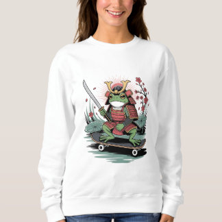 Sudadera Samurai frog warrior Basic Sweatshirt